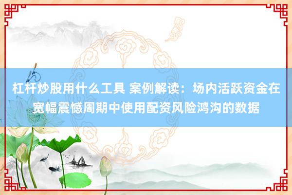 杠杆炒股用什么工具 案例解读：场内活跃资金在宽幅震憾周期中使用配资风险鸿沟的数据